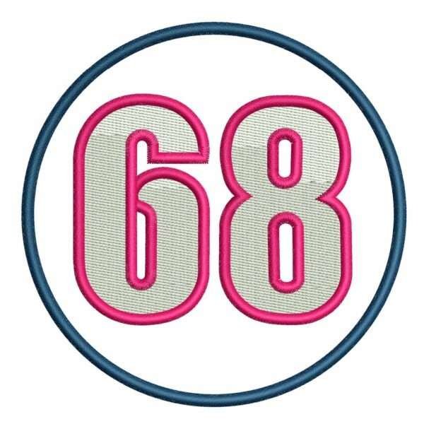 68 LOGO 3-5 INCH